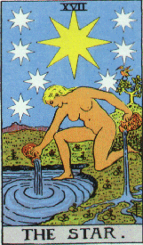 Star card from the Rider-Waite deck