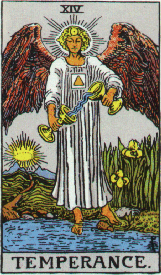 Temperance card from the Rider-Waite deck